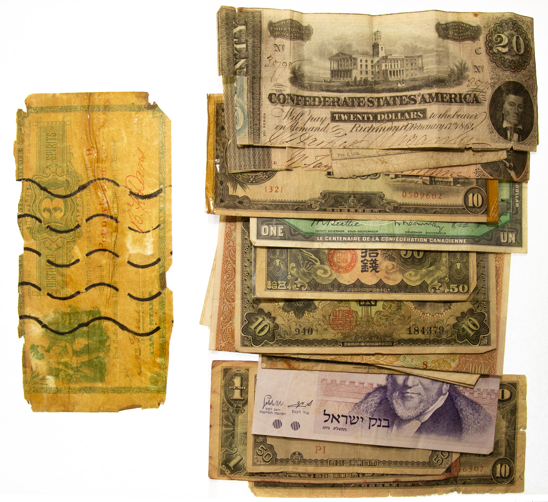 US & WORLD CURRENCY 1911 Liquor Tax