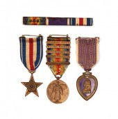 U.S. WW I SLIVER STAR, PURPLE