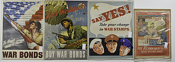 US WWII Bond Drive Posters Lot of