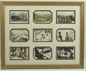 US WWII Framed Photo Group of