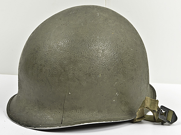 US WWII M-1 Fixed Bale Helmet and