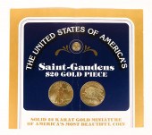 USA 22K GOLD MINIATURE 1908 SA