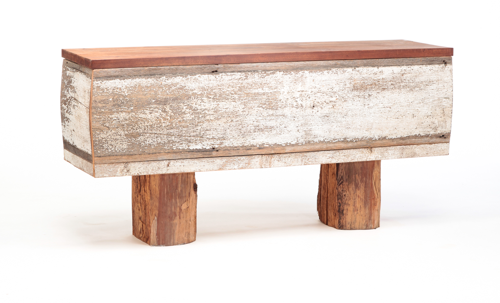 USABLE ART LOGJAM CONSOLE. Designed