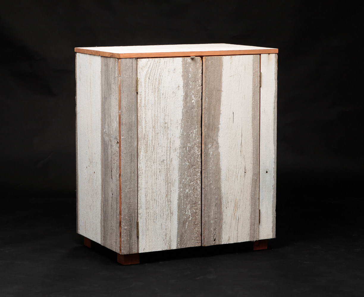 USABLE ART LOGJAM CUPBOARD.