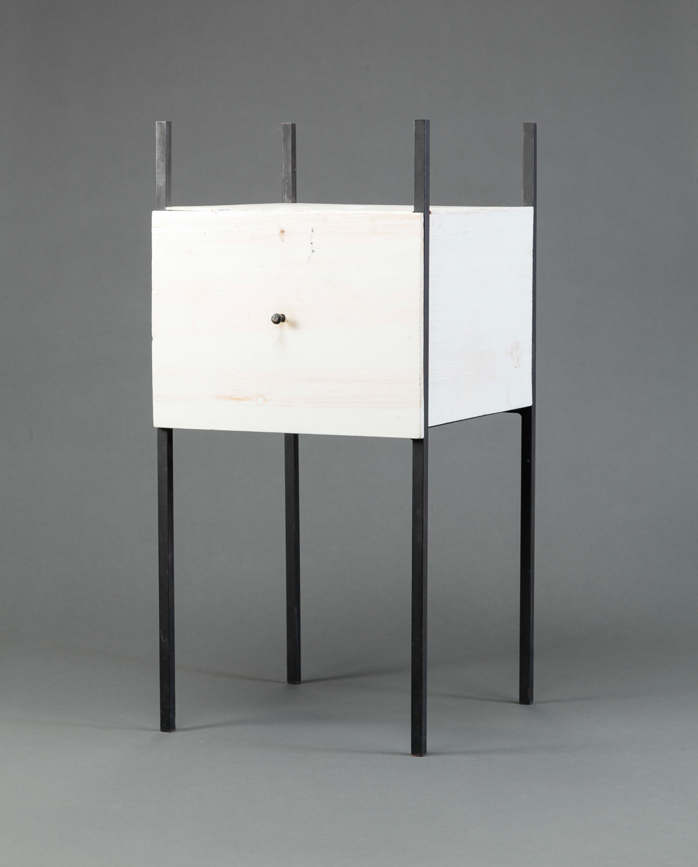 USABLE ART LOGJAM END TABLE.
