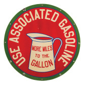 USE ASSOCIATED GASOLINE SIGN W