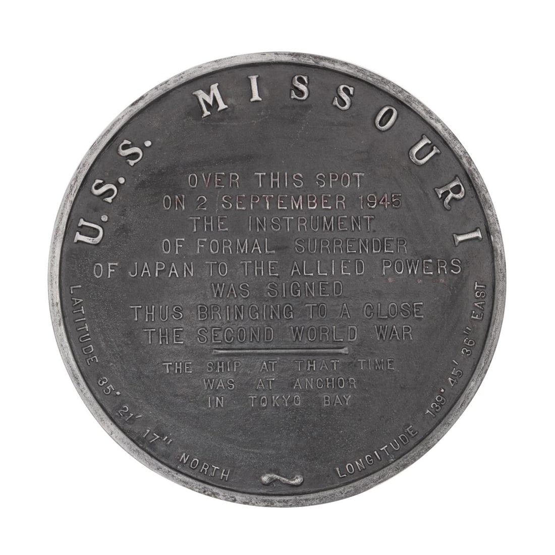 USS MISSOURI CAPTAINS QUARTERS