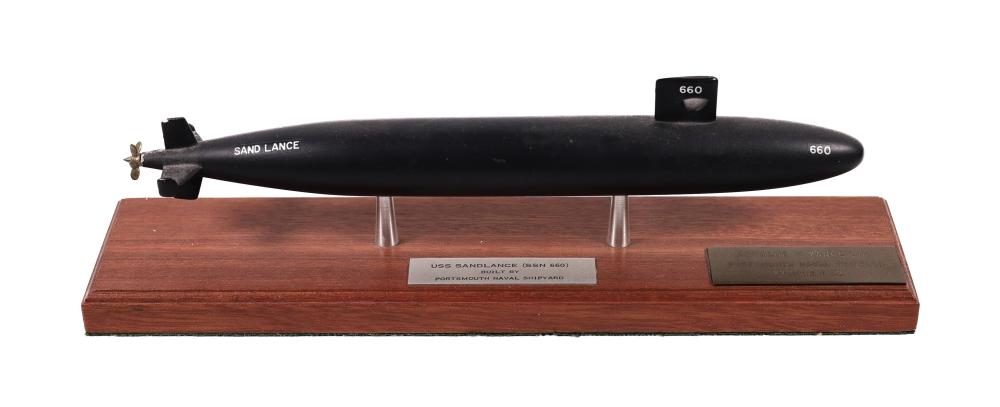 USS SAND LANCE SUBMARINE ON