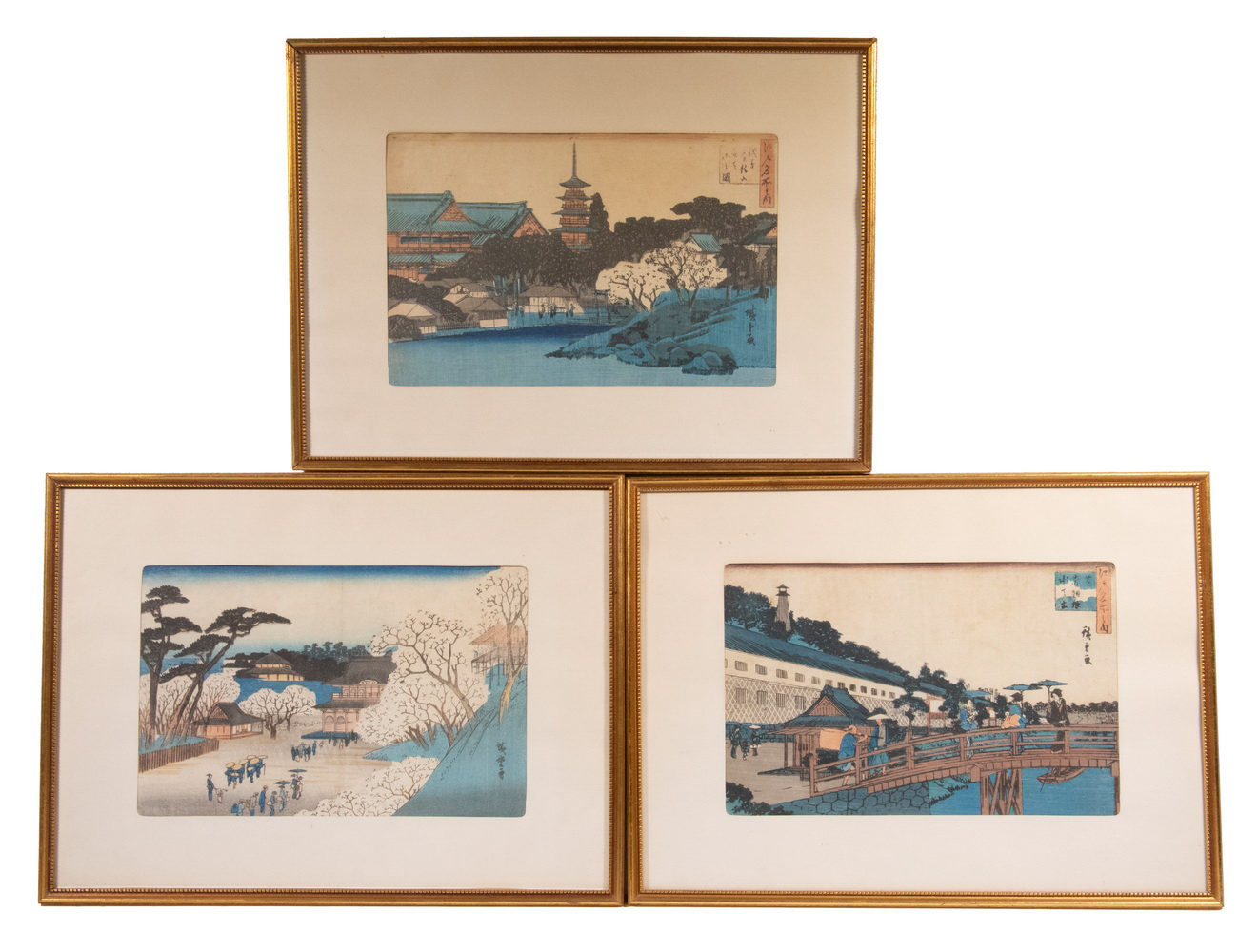 UTAGAWA HIROSHIGE (1797-1858) Three