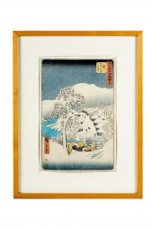 UTAGAWA HIROSHIGE: "FUJIKAWA"c