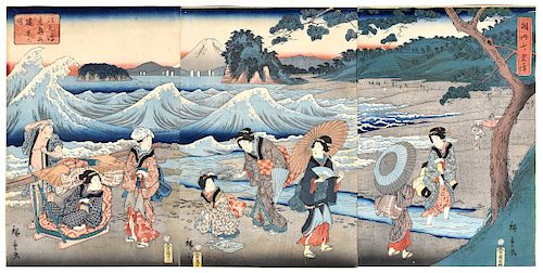 UTAGAWA HIROSHIGE II "DISTANT