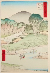 UTAGAWA HIROSHIGE "KAKEGAWA -