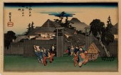 UTAGAWA HIROSHIGE, THE WILLOW