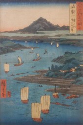 UTAGAWA HIROSHIGE, VIEW OF MOU