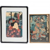 UTAGAWA KUNISADA, (2) WOODBLOC