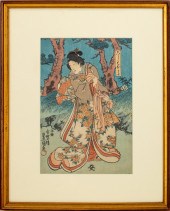 UTAGAWA KUNISADA FEMALE FIGURE