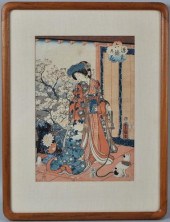 UTAGAWA KUNISADA JAPANESE WOOD