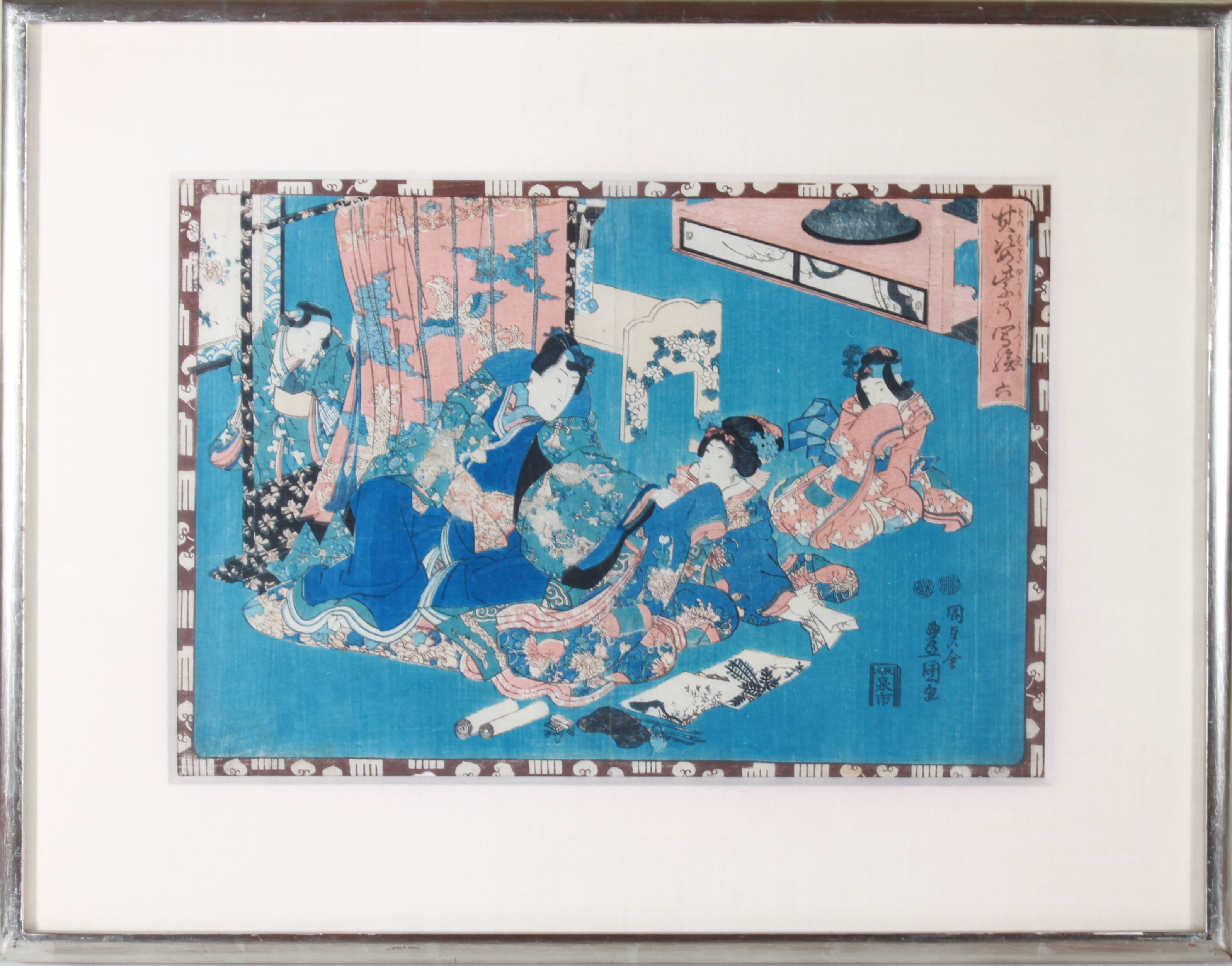 UTAGAWA KUNISADA JAPANESE WOODCUT