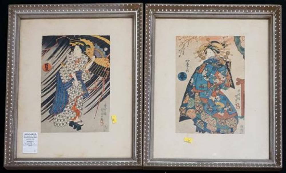 UTAGAWA KUNISADA, PAIR OF