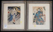UTAGAWA KUNISADA, PAIR OF JAPA