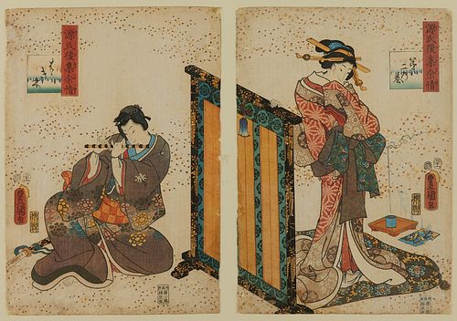 UTAGAWA KUNISADA "RUSTIC GENJI"