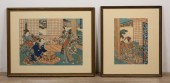 UTAGAWA KUNISADA TRIPTYCH WOOD