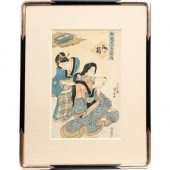 UTAGAWA KUNISADA, WOODBLOCK PR