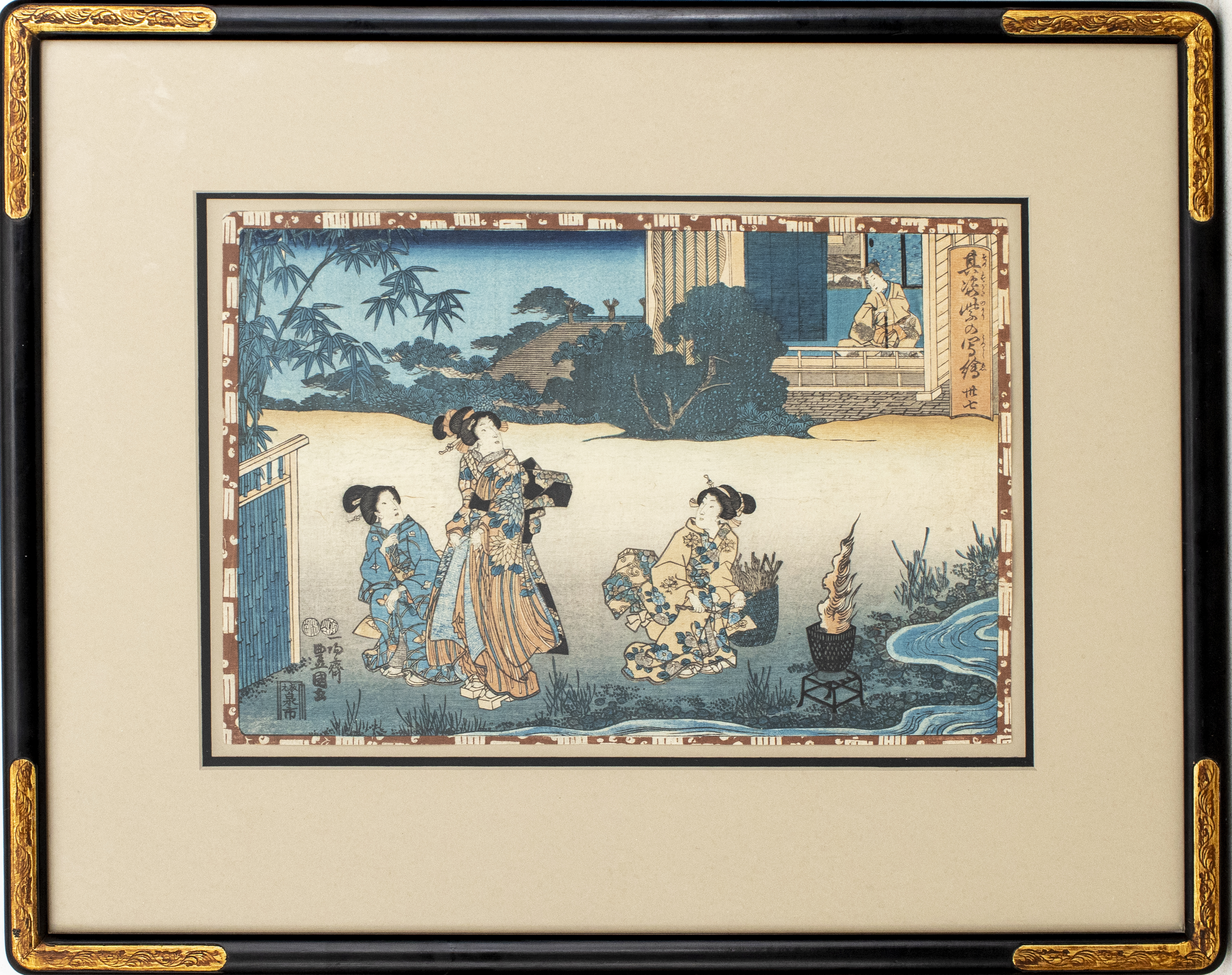 UTAGAWA KUNISADA WOODCUT #37 FROM