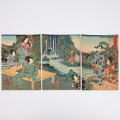 UTAGAWA YOSHIIKU, JAPANESE WOO