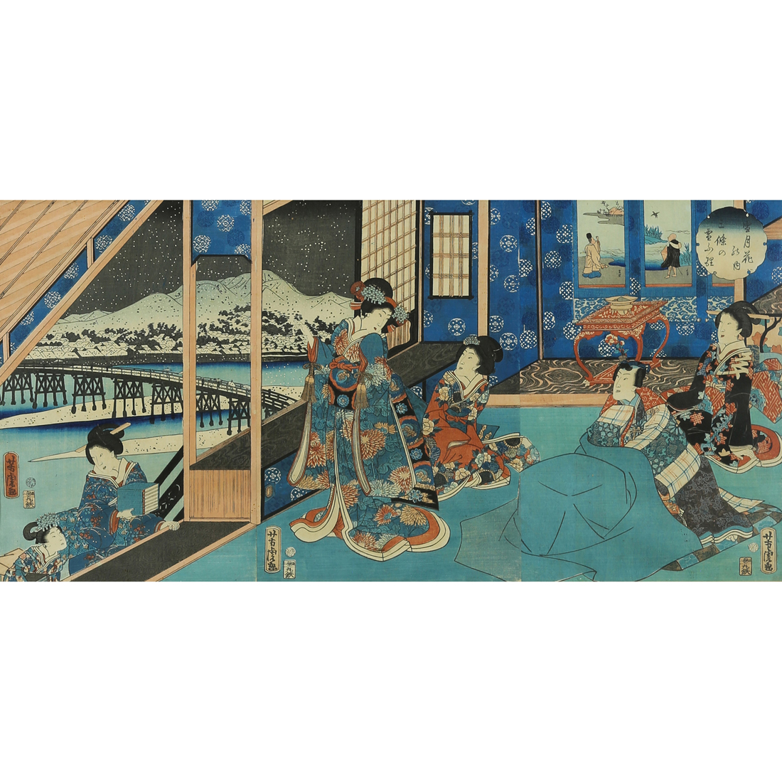 UTAGAWA YOSHITORA TRIPTYCH