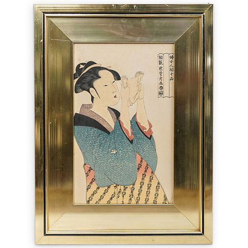 UTAMARO KITAGAWA JAPANESE WOODBLOCK
