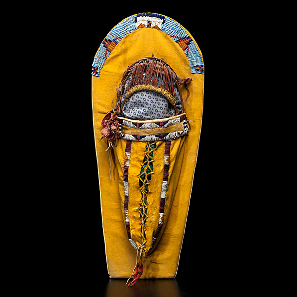 Ute Beaded Doll Cradle thread and