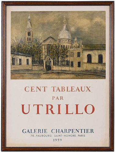 UTRILLO EXHIBITION POSTER,
