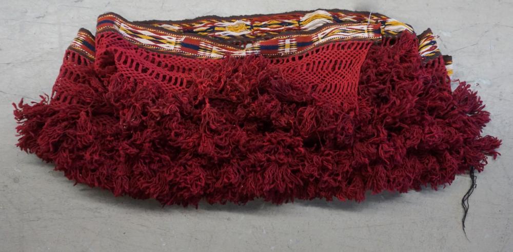 UZBEC WOVEN AND MACRAME TENT BORDER