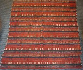 UZBEK GHAJAIR KILIM RUG, 7 FT