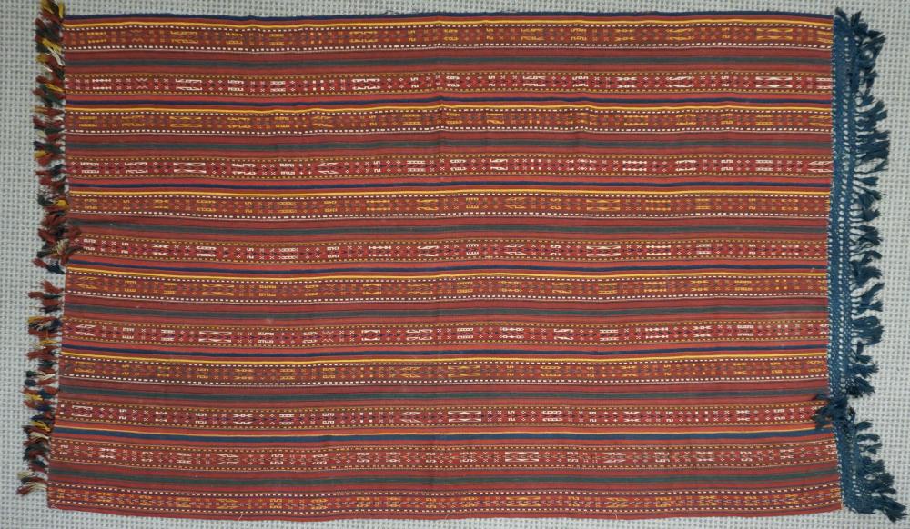 UZBEK GHAJARI KILIM, 7 FT 8 IN X