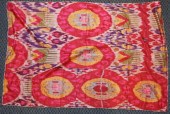 UZBEK SILK WALL HANGING, 5 FT