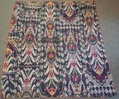UZBEK SILK WALL HANGING, 7 FT