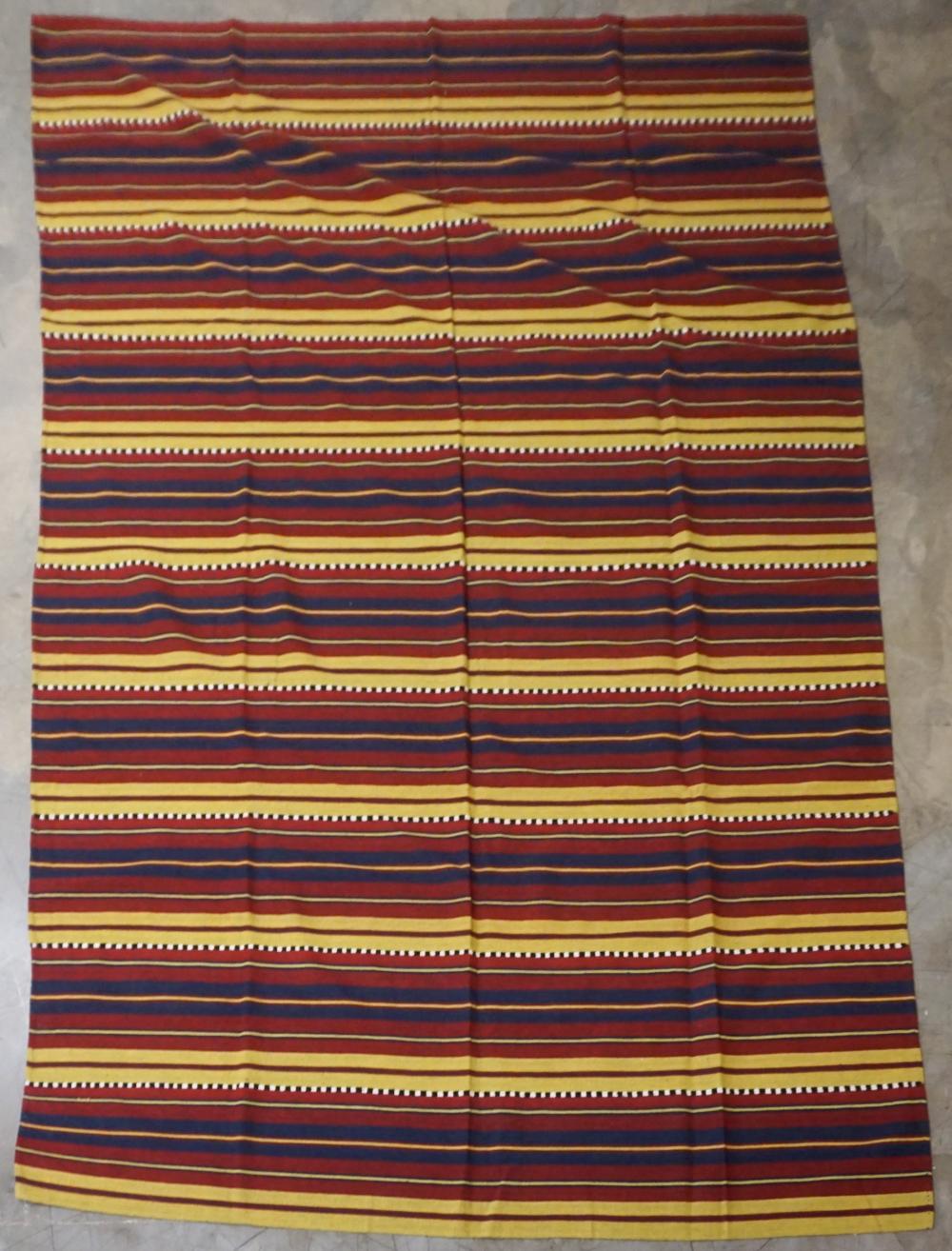 UZBEK STRIPED KILIM RUG, 10 FT 4 IN