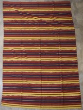 UZBEK STRIPED KILIM RUG, 10 FT