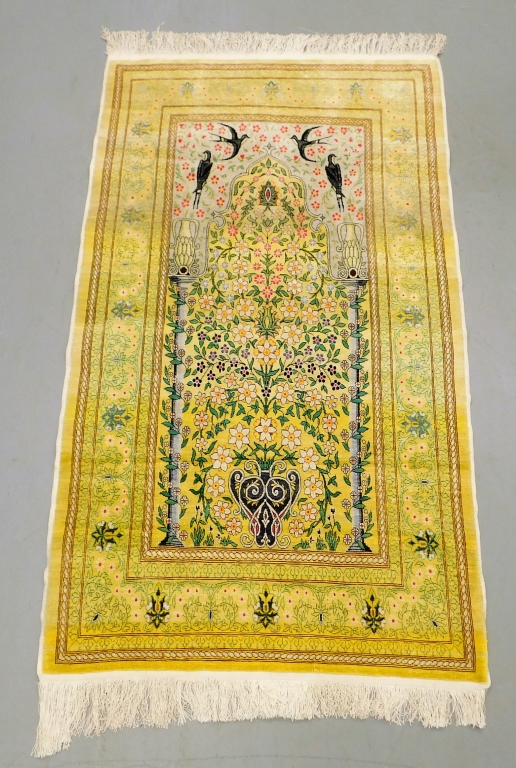 UZBEKISTAN FLORAL YELLOW SILK