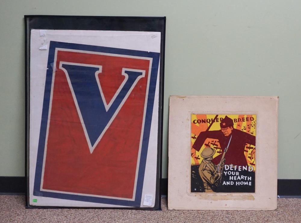 V FOR VICTORY COLOR POSTER AND