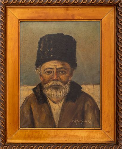 V. MAKOVSKY, MOUJIK, PORTRAIT OIL