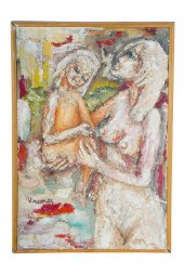 V. NEMES: MOTHER & CHILDoil on