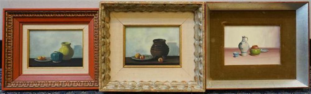 V WELEY, TABLETOP STILL LIFE, OIL