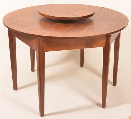 VA HEPPLEWHITE WALNUT LAZY SUSAN