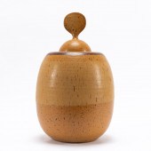 VAL CUSHING LIDDED GLAZED CERA