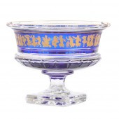 VAL ST. LAMBERT COBALT CUT TO
