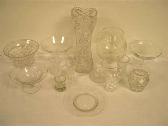 Val St. Lambert pedestal dish  a