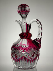 VAL ST. LAMBERT RUBY-CLEAR CUT